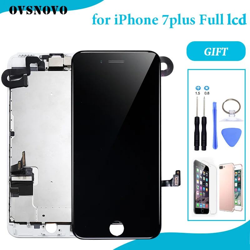 

Full Assembly LCD Replacement For iPhone 7 Plus Screen Display with Digitizer And Front Camera+Ear Speaker A1661/A1784/A1785