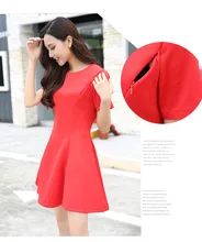 2016 New Lactation Clothes Slim Casual Sexy Dress Feeding Breastfeeding Clothes Red And Black Two Colors Breast-Feeding