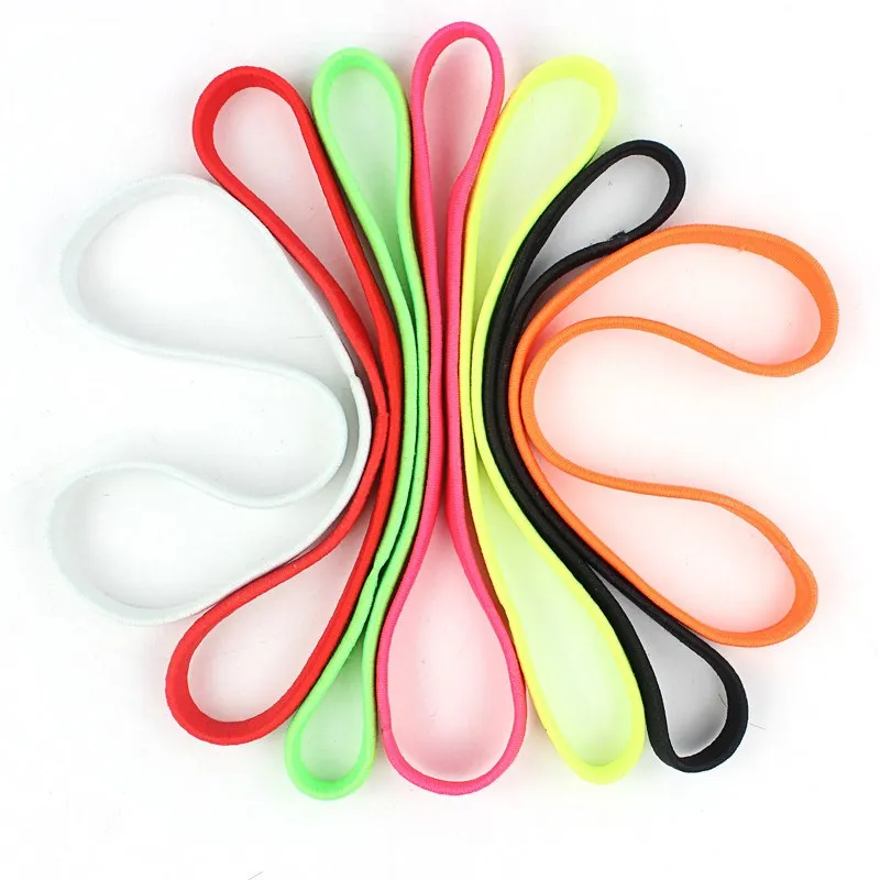 

1CM wide rubber band sports headband rubber band hair band Yoga Headband Elasticity Turban Stretch Headband Headwear Hair