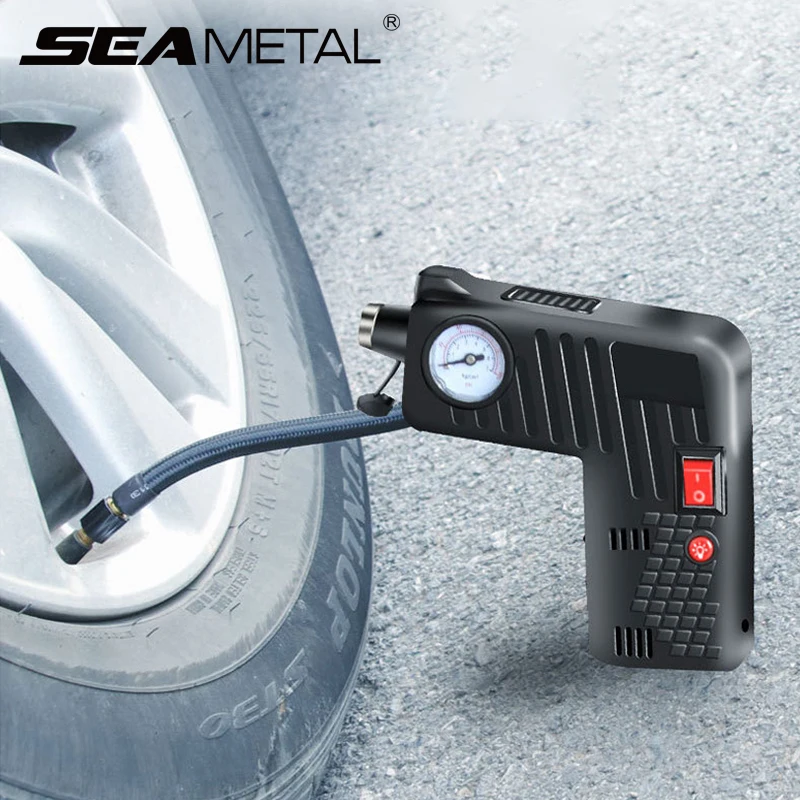 

Car Inflatable Pump 12V Car Air Compressor Car Tyre Inflator Auto Electric Inflate Boat Bike Tire Survival Universal Accessories