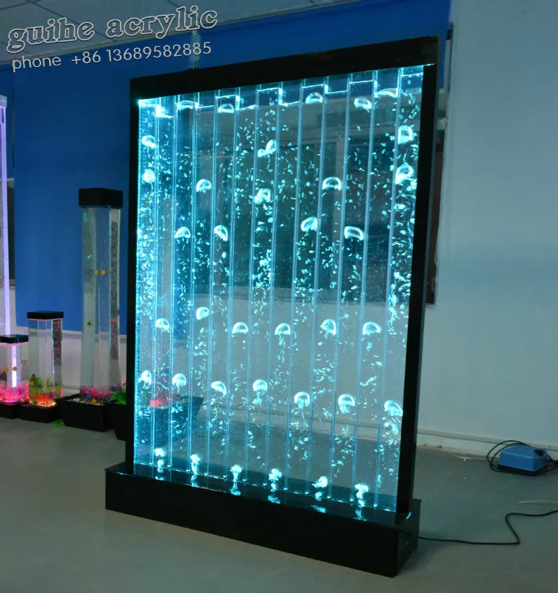 Ancho de fábrica 100 * altura 180 CM pared LED de agua con varias opciones de burbujas habitación decorada, Hotel, restaurante, cafetería, oficina, tienda Ancho de fábrica 100 * altura 180 CM pared LED de agua con varias opciones de burbujas habitación decorada, Hotel, restaurante, cafetería, oficina, tienda