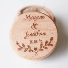 Деревенский Свадебные кольца для обручальных колец, традиции, коробка для колец, персонализированные свадебные/на День Валентина, обручальное деревянные кольца шкатулка