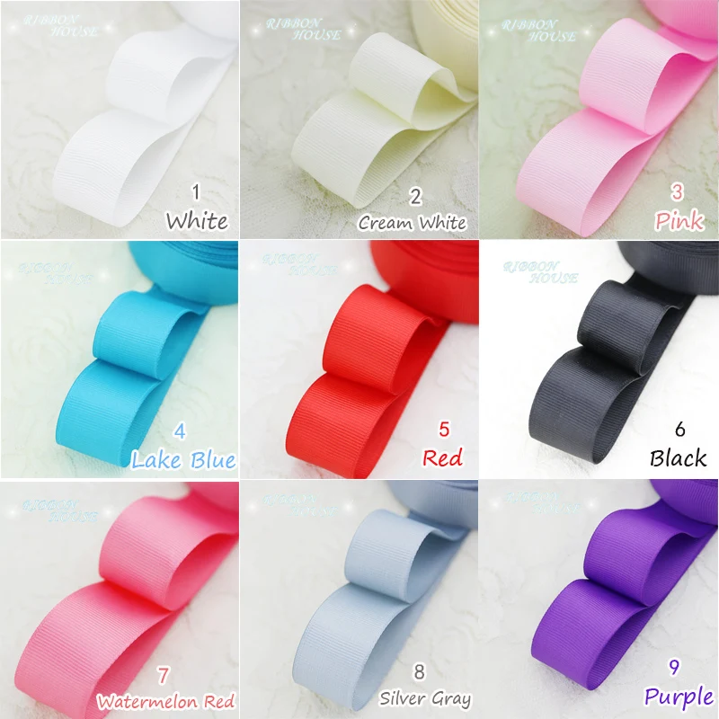 Grosgrain Ribbon 1" (25/38mm) 10 meters/lot Gift Wrap Christmas Decoration