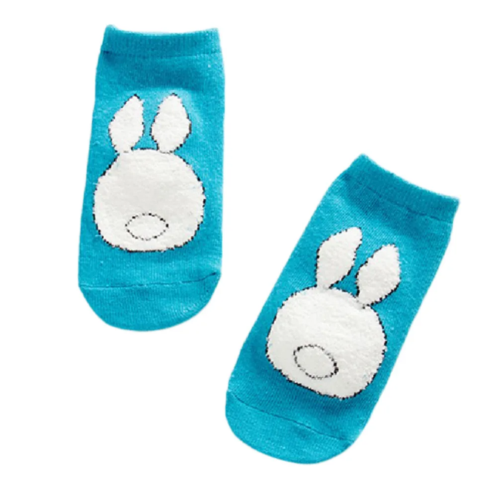 Милые плюшевые Носки с рисунком кролика для маленьких мальчиков и девочек детские носки из хлопка противоскользящие носки