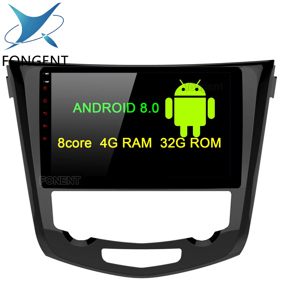 

Fongent 10.2" Android 8.0 Car GPS Radio Player for Nissan X-Trail Qashqail 2014 -2017 with Octa Core 4GB+32GB Stereo Multimedia