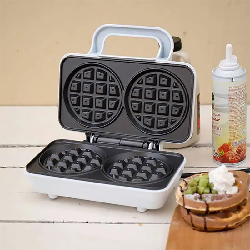 220V Non-stick Electric Round Waffle Maker Sandwich Multifunctional Breakfast Maker Baking Machine 2pcs Waffle Maker EU/AU/UK 220V Non-stick Electric Round Waffle Maker Sandwich Multifunctional Breakfast Maker Baking Machine 2pcs Waffle Maker EU/AU/UK