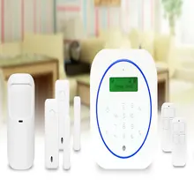 Free ShippingNewest GSM Alarm System Security Home Touch Keyboard Support LCD Menu Temperature scope Alarm Two