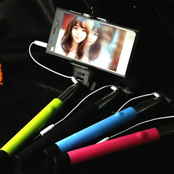 1* Model Z075s Extendable self selfie Monopod Cable Selfie Stick for