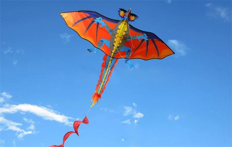 3D 2D Дракон воздушный змей для взрослых 100 м одна линия с хвостом Змеи Дети Классические игрушки семья веселье Летающий Спорт на открытом воздухе 140*120 см