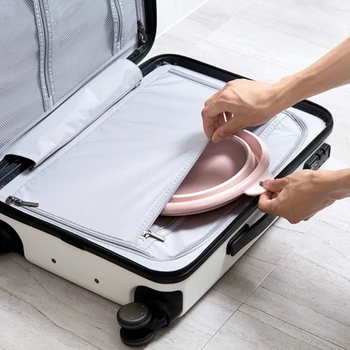 

Foldable Travel Wash Basin Portable Plastic Camp Sink Folding Washbasin Bathroom Tub Pitcher Kitchen Dish Pan Durable Eco-friend