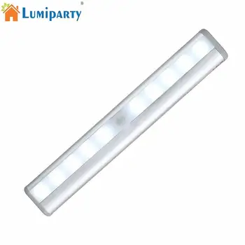 

Adeeing 10 LED PIR Sensor Wireless Wall Cabinet Night Light with Magnetic Strip 1 pcs White Light