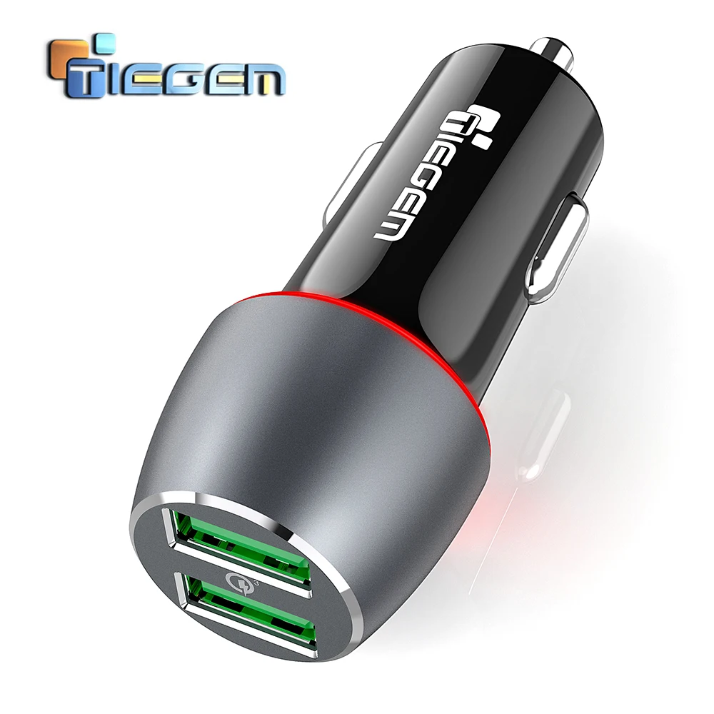 TIEGEM 36 W سريعة تهمة 3.0 المزدوج USB شاحن سيارة السفر سيارة-شاحن مهايئ شاحن الهاتف المحمول ل فون X سامسونج TIEGEM 36 W سريعة تهمة 3.0 المزدوج USB شاحن سيارة السفر سيارة-شاحن مهايئ شاحن الهاتف المحمول ل فون X سامسونج