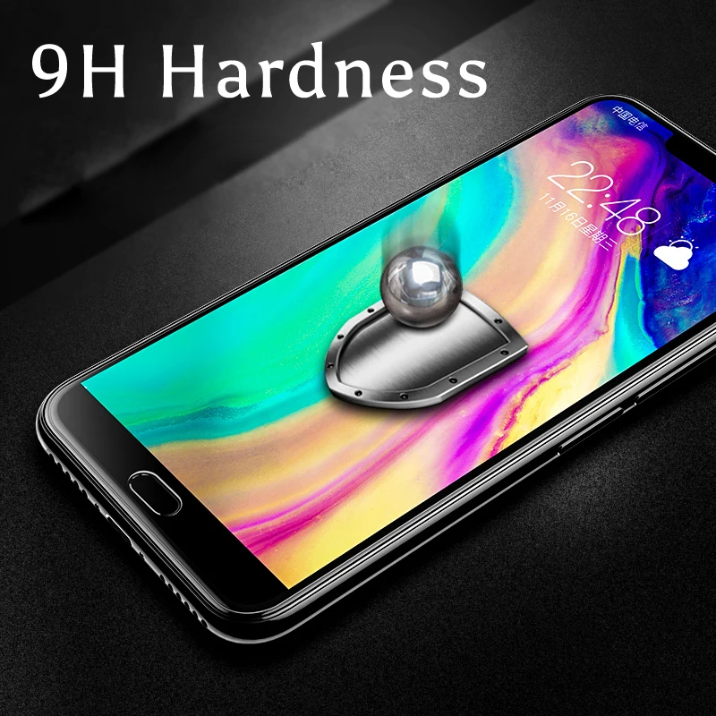 5D закаленное стекло для iPhone X Стекло 9H полное покрытие изогнутое Защита экрана Apple