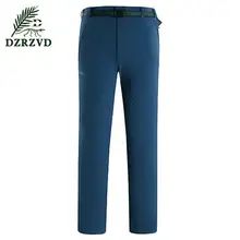 DZRZVD летняя уличная Пеший Туризм брюки весна Для мужчин спортивные эластичные softshell сплайсинга дышащая Кемпинг походы быстросохнущие брюки