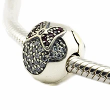 DIY подходит Pandora шармы браслеты мышь Бисер для паве стерлингового серебра 925 пробы-ювелирные изделия