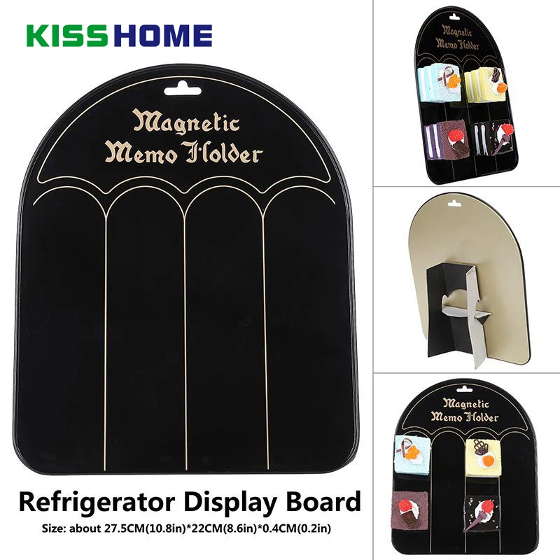 

27.5x22cm Refrigerator Magnet Metal Display Stand Board Fridge Magnet Iron Exhibition Board Foldable Magnets Collection Holder