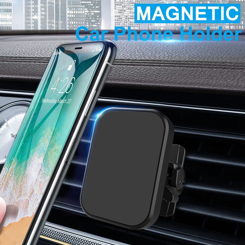 XMXCZKJ Universal Twist-Lock Air Vent Magnetic Car Mount Holder for Iphone X xs Magnet Phone Car Mount for Xiaomi Holder in car