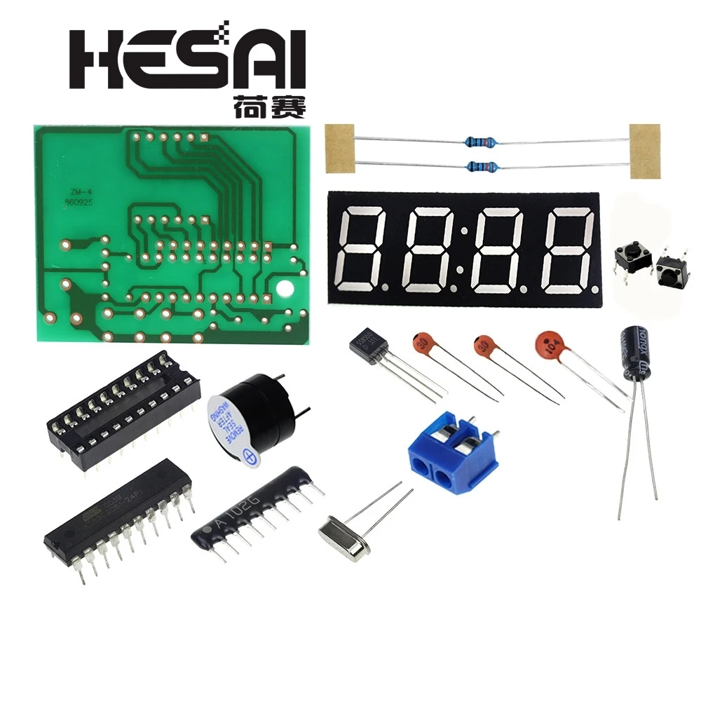 Высокое качество C51 4 бита электронные часы электронный производственный Набор DIY наборы C51 электронные часы