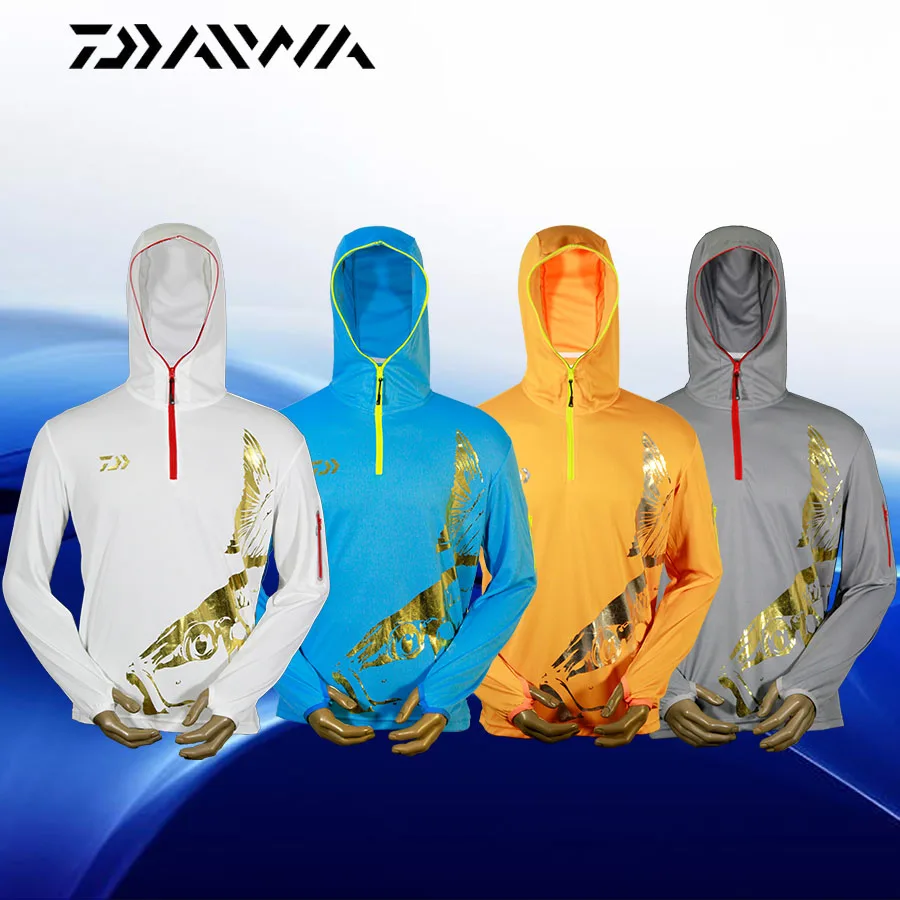 

2017 NEW DAIWA Fishing clothes Ultrathin Long sleeve Anti mosquito Anti-UV Breathable summer Sunscreen DAWA DAIWAS Free shipping