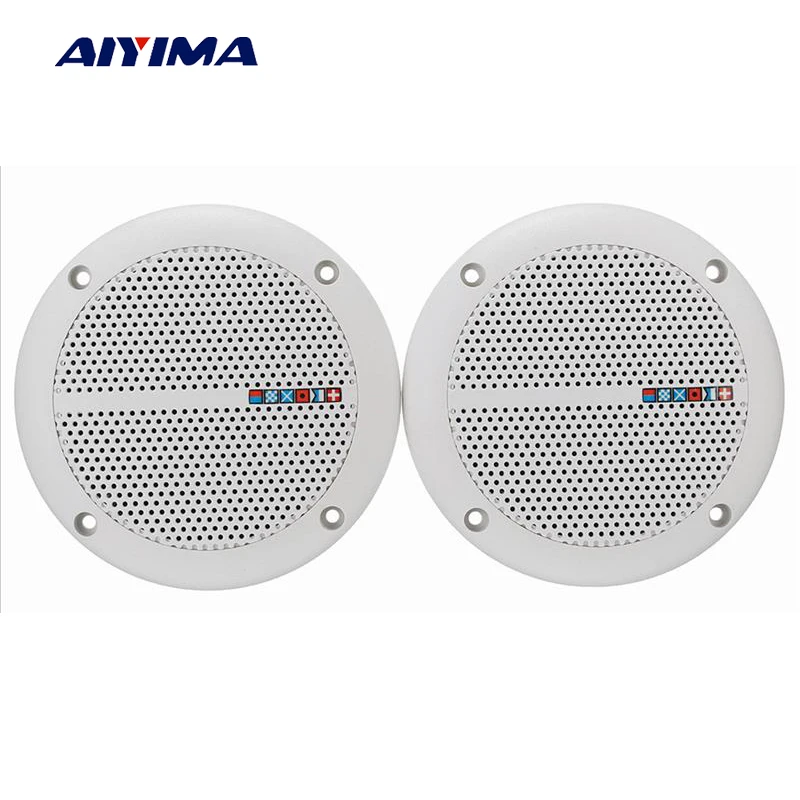 

AIYIMA 2Pcs Audio Ceiling Speakers Waterproof Radio Speaker Passive Sound WEAH-400 4 Ohm 25W Speaker DIY For Home Theater