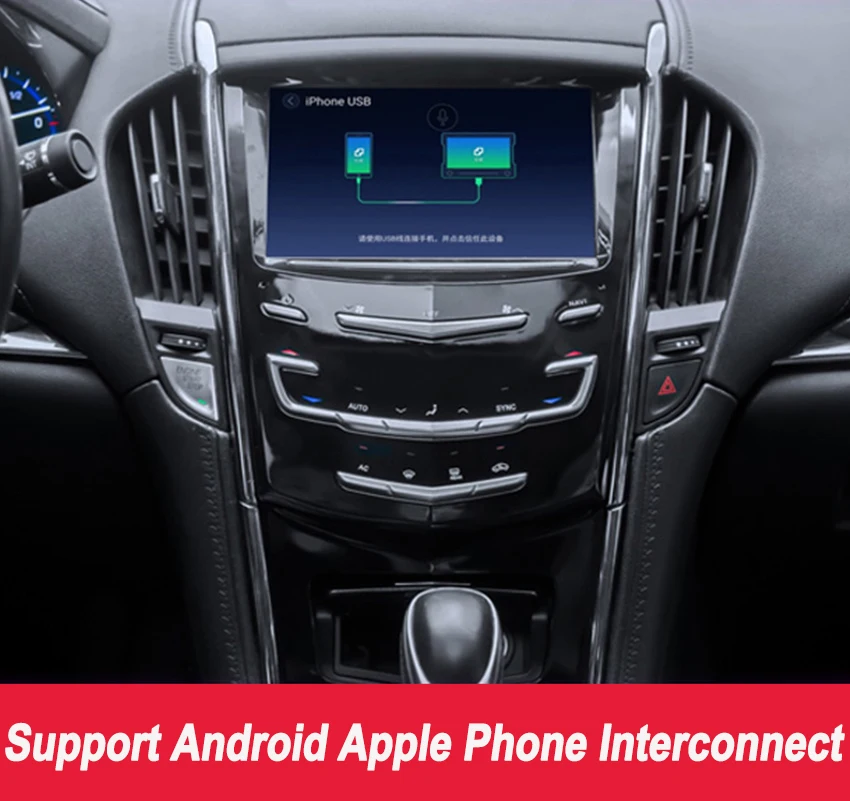 Liislee 2 din Android для Cadillac ATS ATS-L XTS SRX CTS автомобильный мультимедийный плеер gps навигация Видео Радио Bluetooth