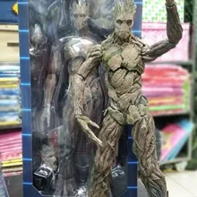 Tamanho grande Guardians Of The Galaxy Arvore Homem Мстители фигурка 40 см Groot BJD Modelo Colecao Presente com caixa de