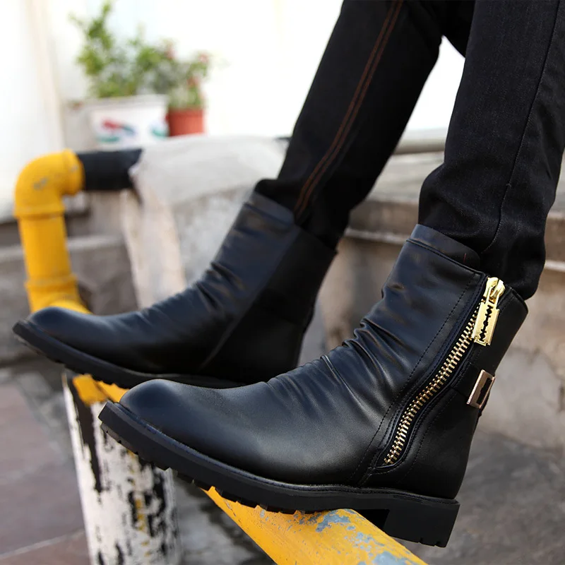 mens name brand boots