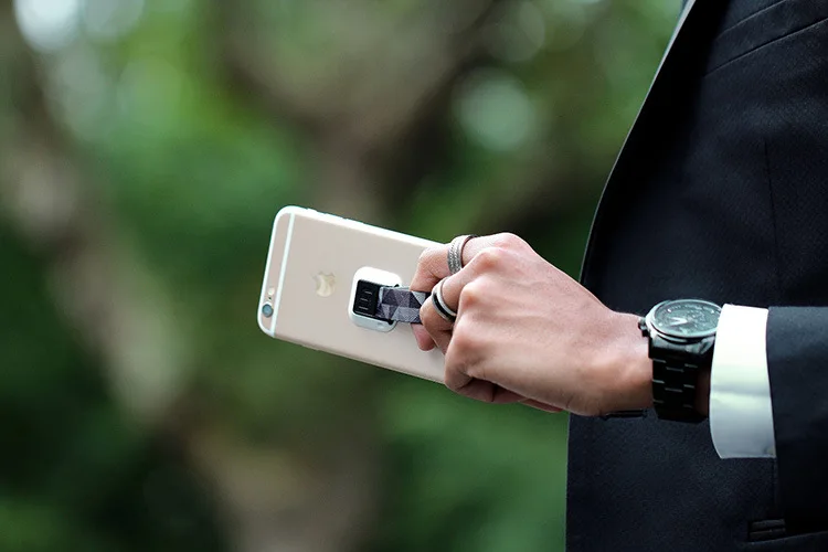 2 шт./пакет Универсальный кольцо-держатель на палец для мобильного, с пряжкой, без застежки тканевые женские палец сотовый телефон сцепление Удобная подставка для смартфона