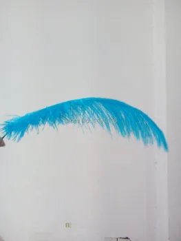 

Hot! Free shipping wholesale 50pcs Light Blue ostrich feather wedding decoration DIY12-14inches / 30-35CM