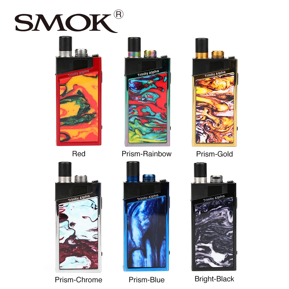 

Original SMOK Trinity Alpha Pod System Kit w/ 1000mAh Battery 2.8ml Cartridge SMOK Nord Coil Pod Vape Kit Vs Orion Q/ Frenzy