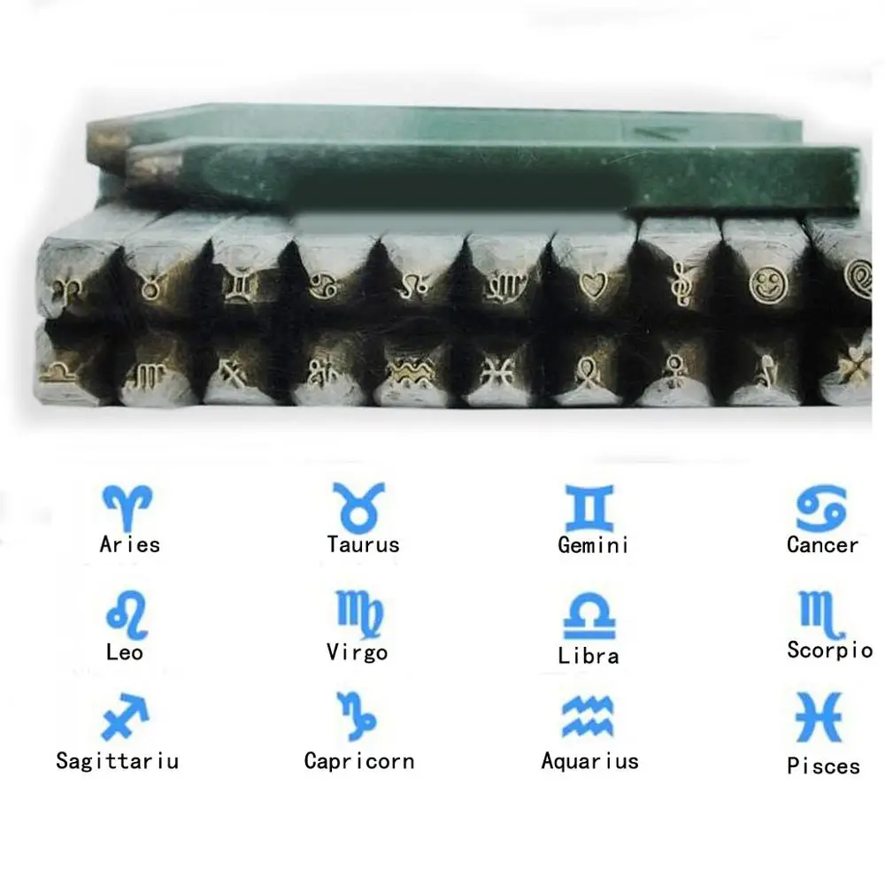 

20pcs Steel Punches Set For Leather Printing Flower Punch Stamp Jewelry Making Tools