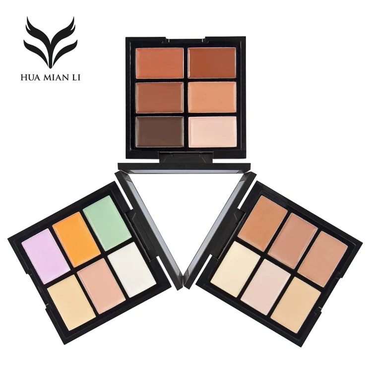 

6-color concealer repair dark circles acne Palette Corrector for Face Waterproof Concealer Camouflage Base Foundation Makeup