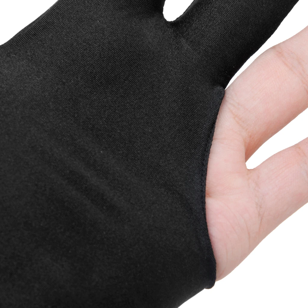 10 Pieces 3 Finger Billiard Snooker / Pool Cue Glove + Pool Cue Bridge Head Snooker Billiard Accessories for Men and Women