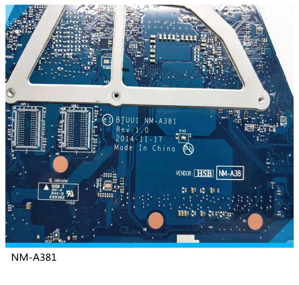 NM-A381 SR23Y I5-5200 cpu для lenovo Yoga 314 Материнская плата ноутбука тест