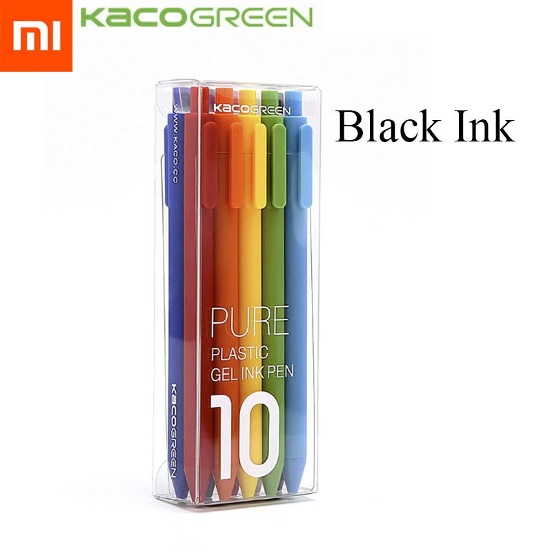10 шт.,, Xiaomi Mijia, умный дом, Kaco, ручка, 0,5 мм, ядро, прочная ручка для подписи, заправка, черные, синие, красные чернила