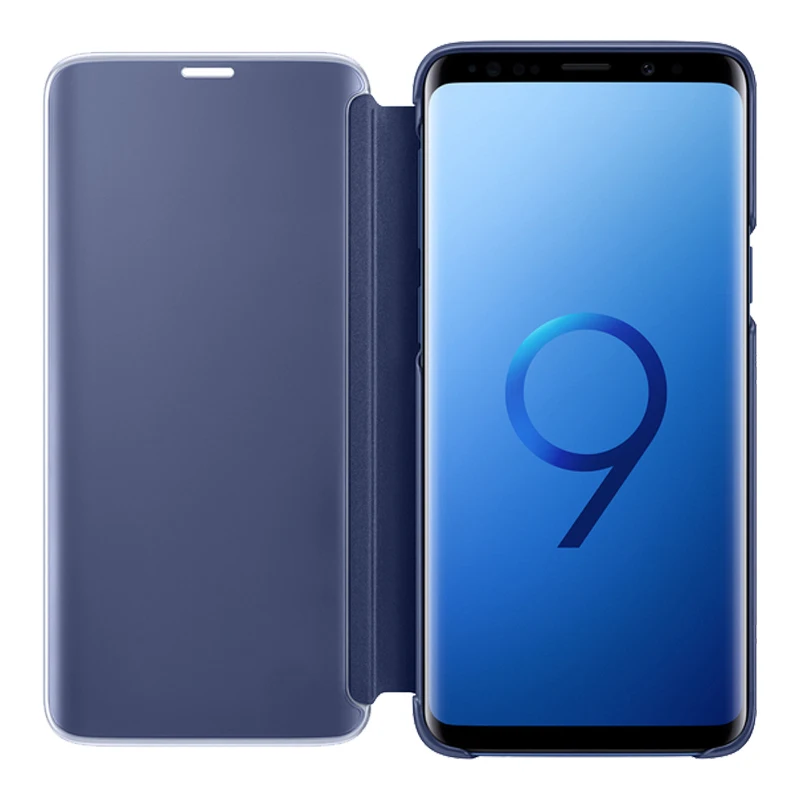 BoeYink Smart Chip Case For Samsung Galaxy Note 9 Clear View Mirror Flip Cover For Samsung S8 S9 Plus Note 8 5 S7 S6 Edge Plus