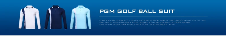 PGM Golf Спортивная Осенняя футболка поло с длинными рукавами для гольфа мужская Спортивная дышащая эластичная быстросохнущая футболка для гольфа с воротником