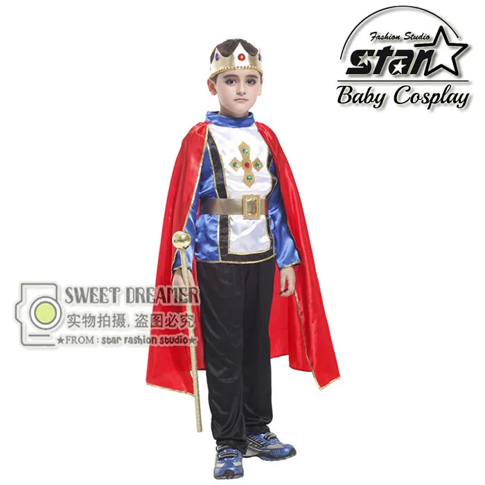 4 12T 5pcs/set Children Boys Prince Halloween Costume Cosplay King ...