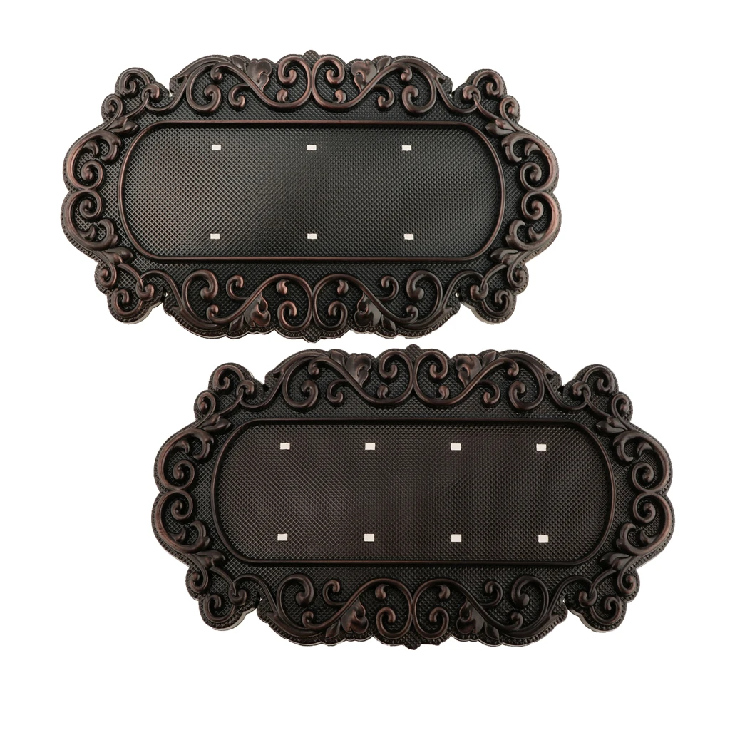 3 to 4 Digits Classical European Style Copper Tone House Address Door Number Plate Villa Apartment Door Sign Doorplate