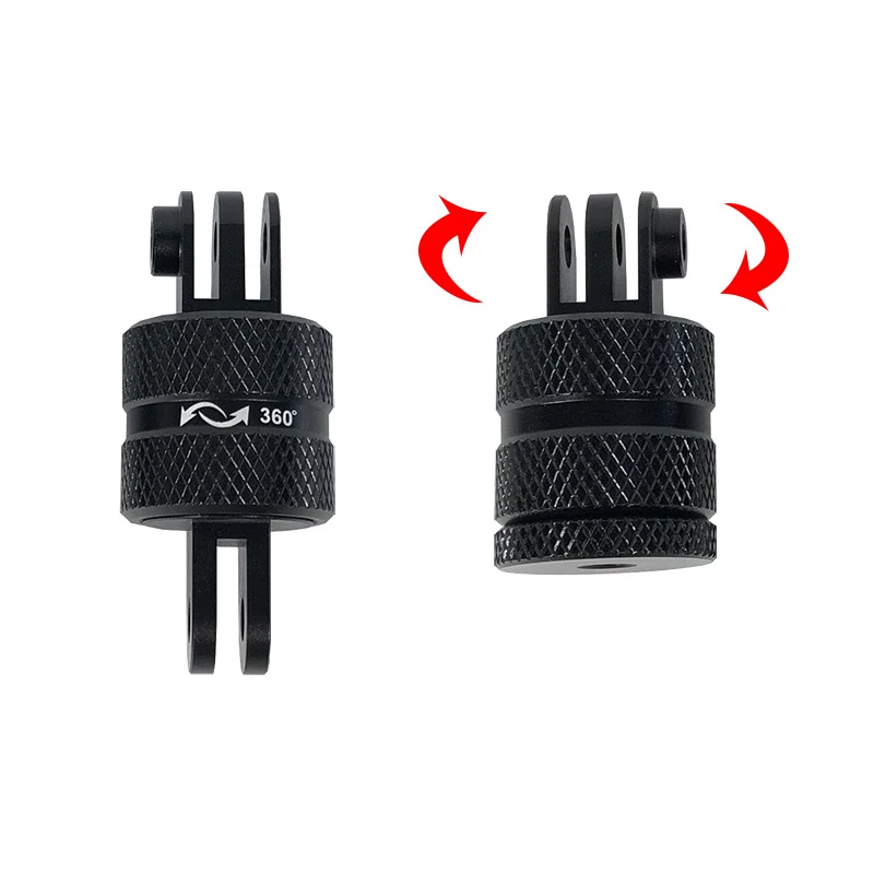 

360 Degrees Rotating Adapter for Selfie stick Mount Mini Tripod for Gopro 6 5 4 3 Xiaomi Yi 4K SJCAM SJ4000 EKEN H9 Sport Camera