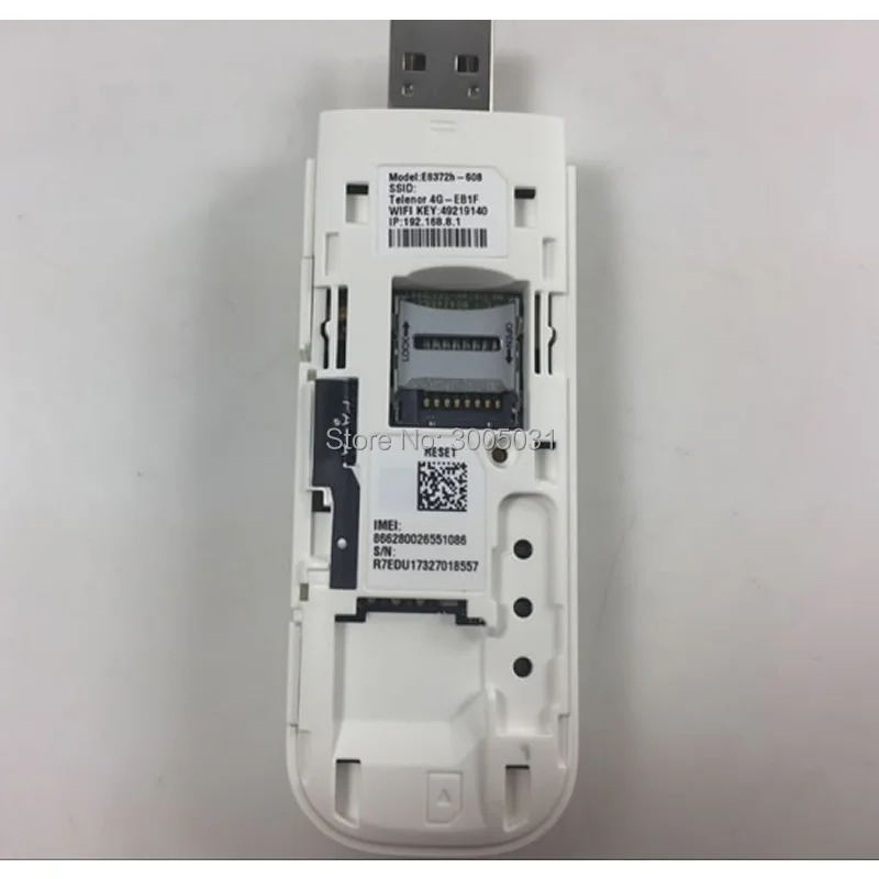 Бесплатная доставка dhl + huwei E8372 разблокированный LTE USB Wingle Универсальный 4G WiFi модем