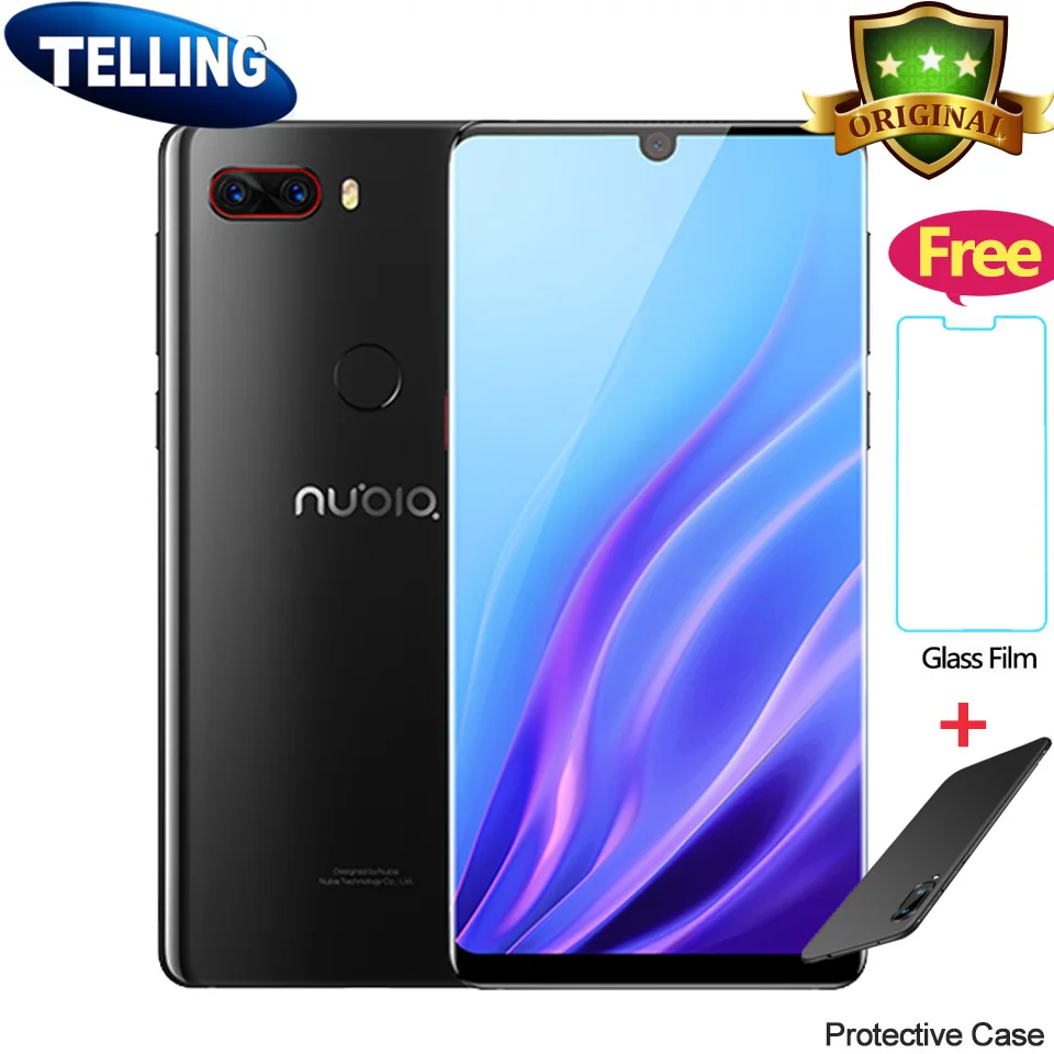 

Original ZTE Nubia Z18 Smartphone Android 8.1 4G LTE Snapdragon 845 Octa Core 6/8G+64/128G 5.99" FHD+ 24MP AI Cam 9V2A Telephone