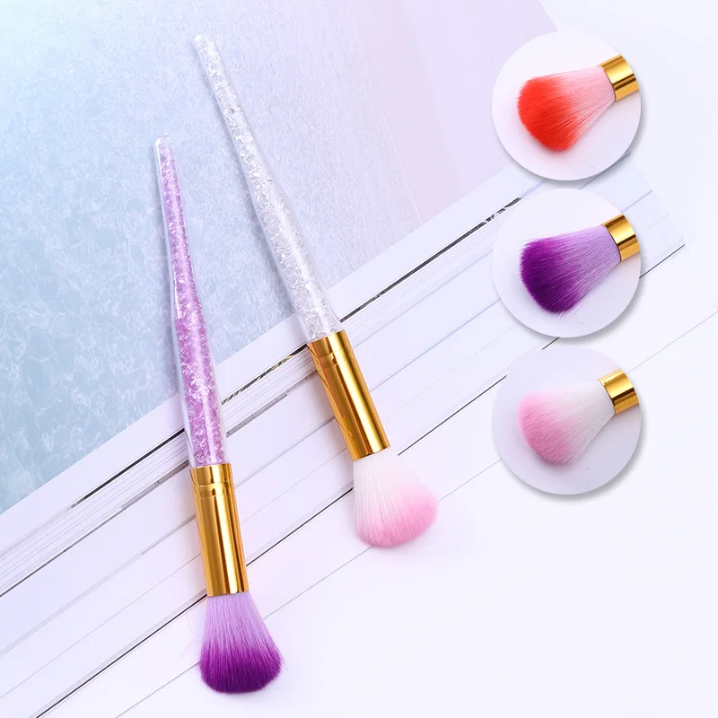 1Pc Professional Makeup Brushes Random Color Cosmetic Foundation Powder Brush Rhinestone Handle Beauty Art Tool | Красота и здоровье