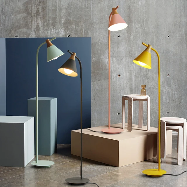Nordic Modern Led Floor Lamp Minimalist Decorative Lamps Nordic Modern Led Floor Lamp Minimalist Decorative Lamps Adjule Lampshade Standing Light For Living Room