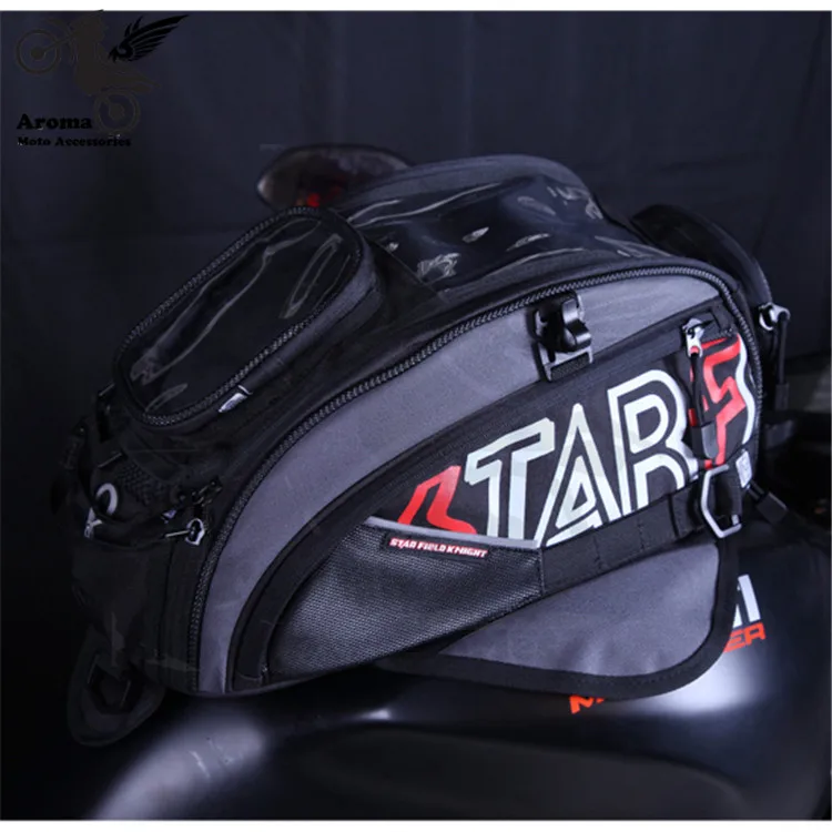 

big size waterproof part black magnet motocross helmet bags motorbike luggage pit bike pouch moto saddlebag motorcycle tank bag