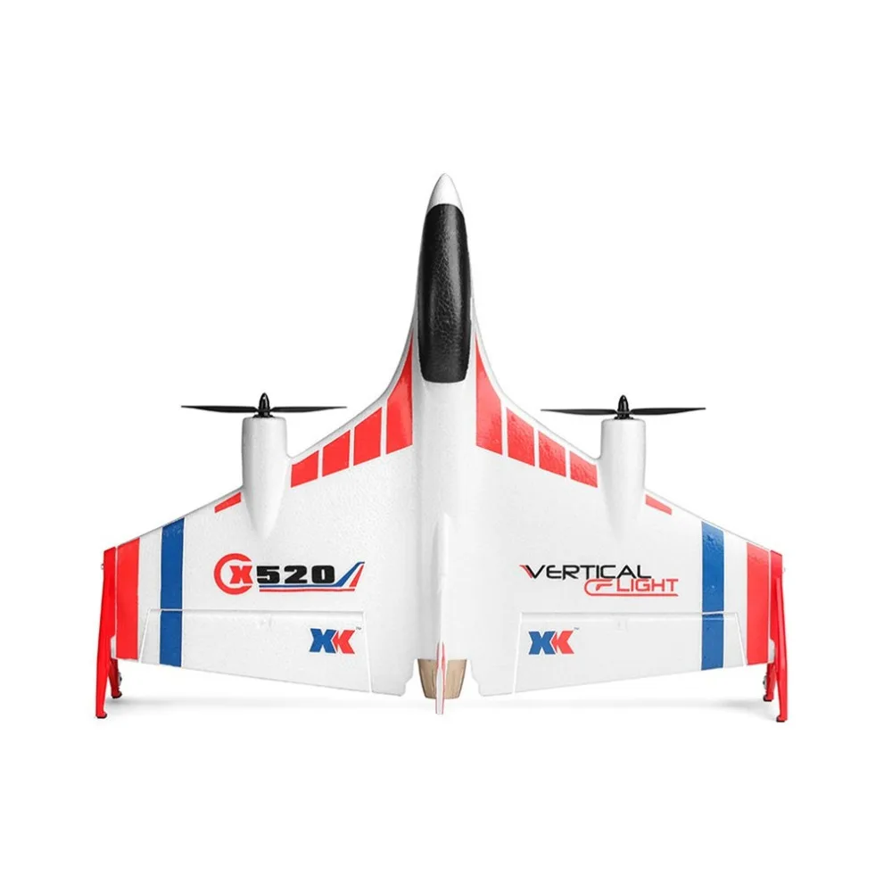 XK X520 RC 6CH 3D/6G RC самолет VTOL вертикальный взлет Land Delta крыло RC Дрон фиксированное крыло самолет игрушка с переключателем режимов светодиодный светильник
