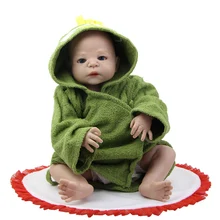 NPK 23 Inch Realistic Reborn Babies Doll Full Body Silicone Lifelike Dolls Boy Kids Christmas Birthday Gift