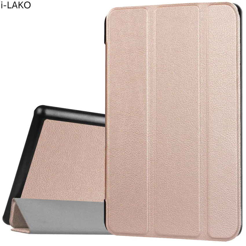 Luxury Ultra Thin 3-Folding Book Style Custer Leather Case with Stand For Amazon Kindle Fire HD 8 2016 | Компьютеры и офис
