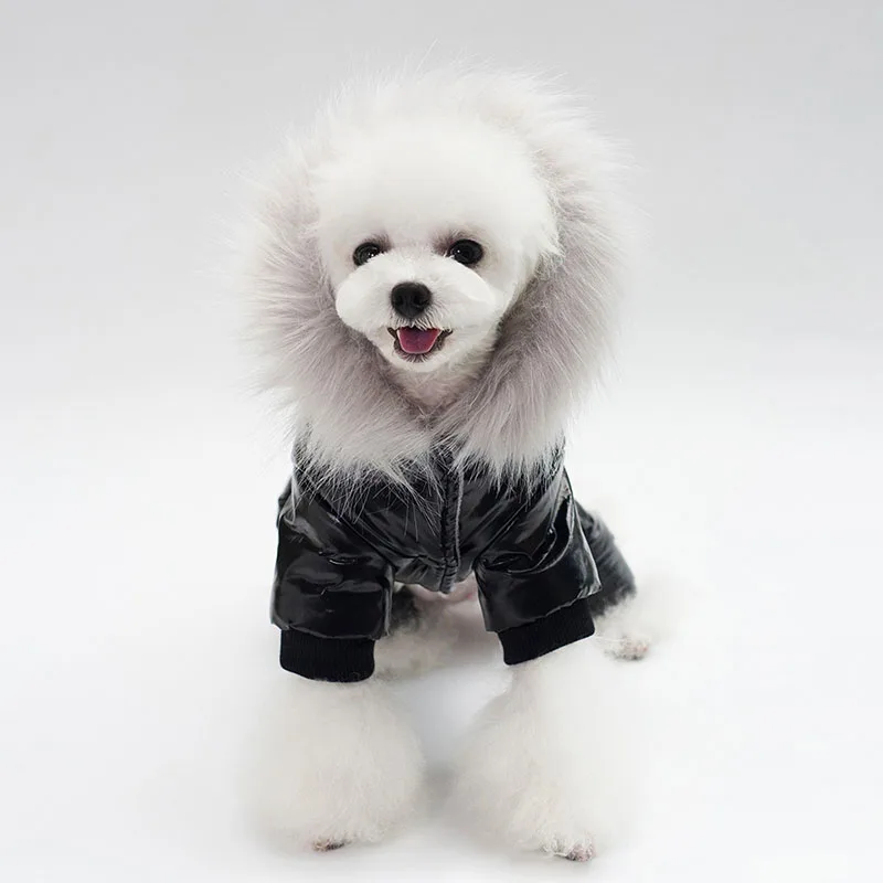 Водонепроницаемый щенок пальто куртка для зимы холодная погода модные лыжная куртка теплая одежда для лыжников для маленьких собак кошек