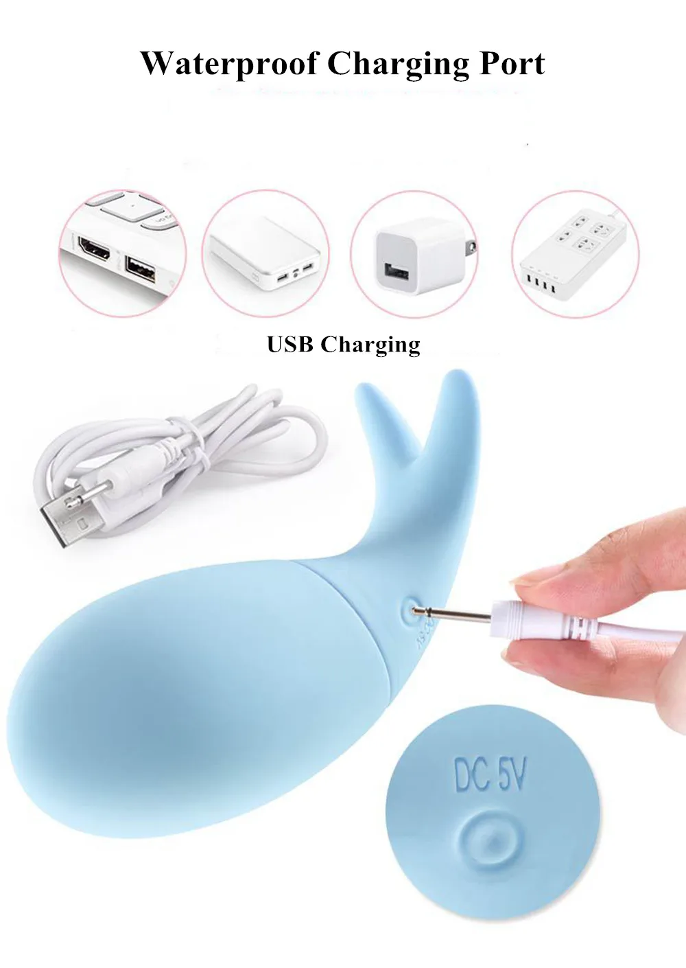Mini Fish Vibrating Egg 10 Speed Wireless Egg Vibrator Famale Vagina Clitoris Stimulator Massager USB Adult Sex Toys for Women (9)